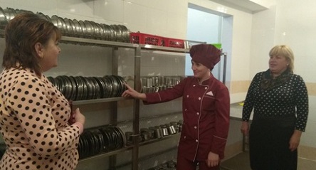 Свежие новости: В Еланецкой школе отремонтировали пищеблок