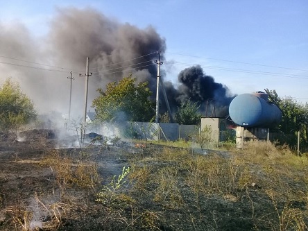 Свежие новости: На выезде из Николаева возле автозаправки горит лесопосадка