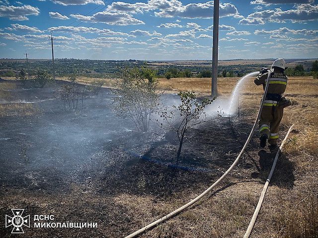 Свежие новости: ДСНС Миколаївщини ліквідувала пожежі на понад 8 гектарах та в житловому секторі