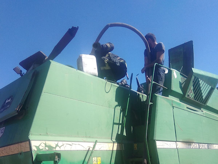 Свежие новости: В Первомайском районе на поле сгорел комбайн