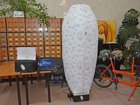 Фото новости: В Николаеве презентовали социальную сеть и душевую капсулу для велосипедистов Свежие новости: В Николаеве презентовали социальную сеть и душевую капсулу для велосипедистов