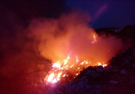 Свежие новости: В Николаеве горело 800 м² полигона твердых бытовых отходов