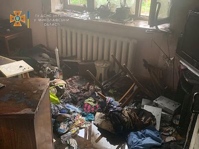 Свежие новости: В Николаеве во время разведки спасли женщину из пылающей квартиры
