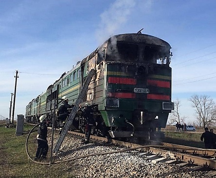 Свежие новости: ВИДЕО: На Николаевщине загорелся пассажирский поезд «Харьков-Херсон»
