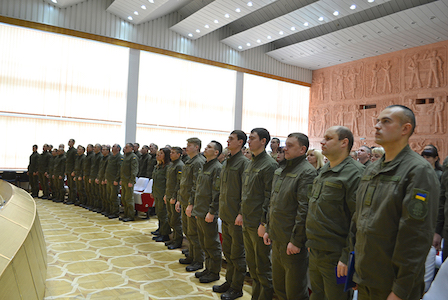 Свежие новости: У військовій частині, що охороняє об'єкти ЮУАЕС, провели заходи з нагоди 4-ї річниці Національної гвардії України