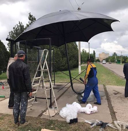 Свежие новости: В Снигиревке появился очередной стоп-зонтик.