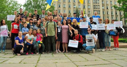Свежие новости: В Николаеве прошла акция в поддержку украинских незаконно задержанных моряков