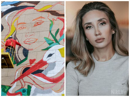 Свежие новости: В центре Николаева рисуют мурал с изображением Ольги Шарий