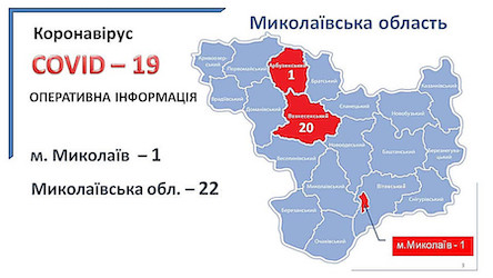 Свежие новости: В Николаевской области новых случаев коронавируса не выявлено – их по-прежнему 22
