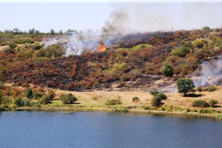 Свежие новости: Поблизу Южноукраїнська горить «Бузький Гард»