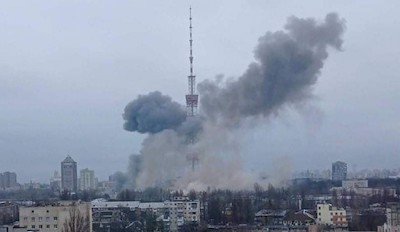 Свежие новости: В Киеве обстреляли телевышку