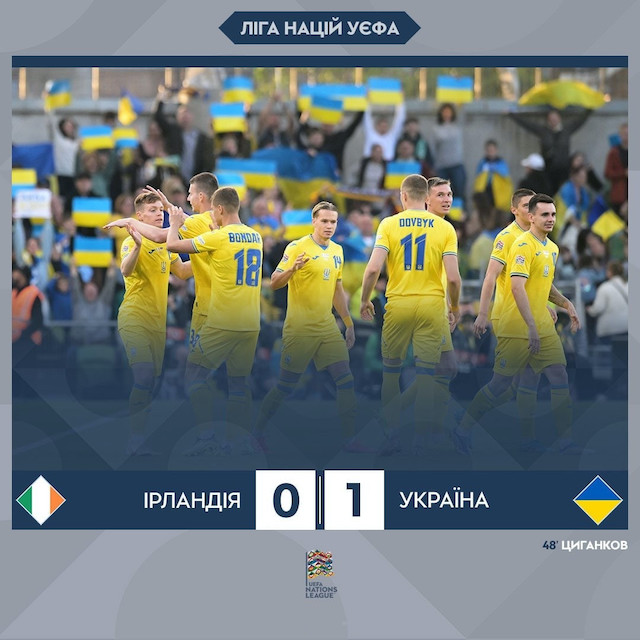 Фото новости: Украина в стартовом матче Лиги наций обыграла Ирландию Свежие новости: Украина в стартовом матче Лиги наций обыграла Ирландию