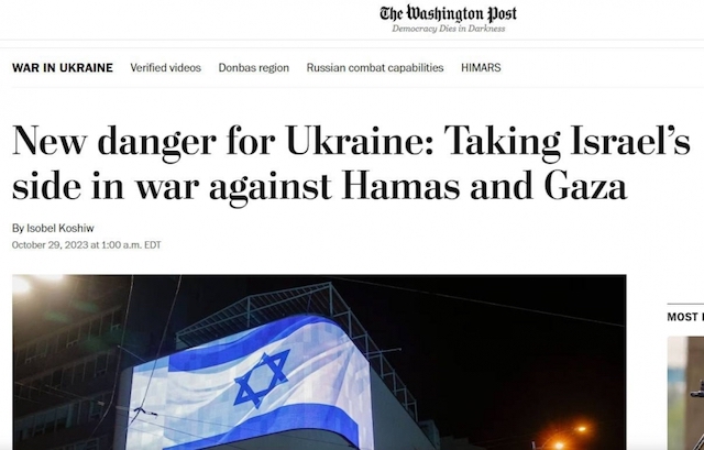 Свежие новости: Війна у секторі Газа є складним дипломатичним випробуванням для України - The Washington Post