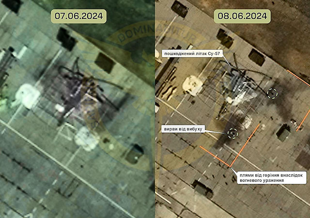 Свежие новости: Сили оборони України уразили російський багатоцільовий винищувач Су-57