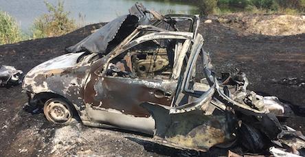 Фото новости: В Еланецком районе дотла сгорел автомобиль из-за возгорания сухой травы Свежие новости: В Еланецком районе дотла сгорел автомобиль из-за возгорания сухой травы