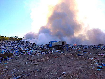 Свежие новости: В Южноукраинске ликвидировали пожар на свалке