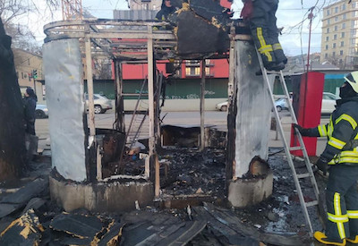 Свежие новости: Возле одесской Музкомедии горел киоск