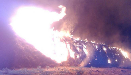 Свежие новости: На Николаевщине произошло возгорание на сеновале