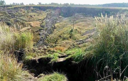 Свежие новости: На Львовщине произошел масштабный обвал земли