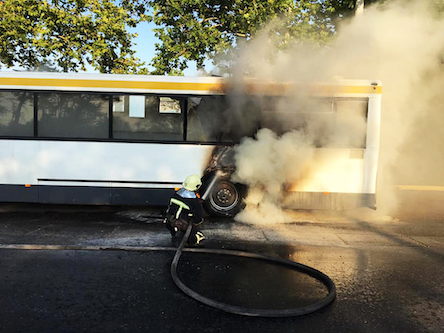 Свежие новости: В Николаеве горел автобус