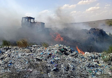 Свежие новости: Возле Николаева снова горит свалка