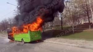 Свежие новости: В Одессы загорелась маршрутка (Видео)