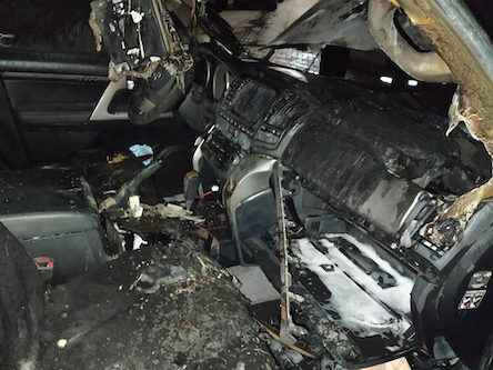 Свежие новости: В Николаеве сгорел припаркованный автомобиль  Toyota Land Cruiser