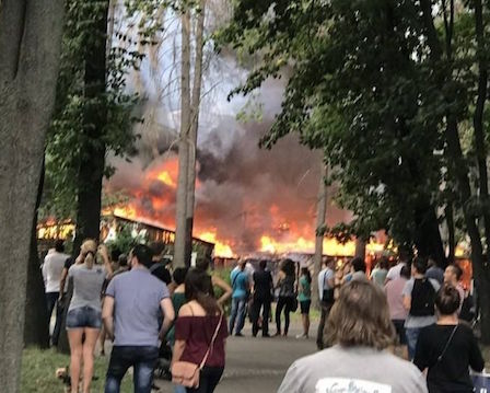 Свежие новости: Крупный пожар в киевском ресторане: появились подробности и новые ВИДЕО