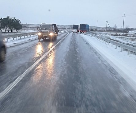 Свежие новости: На трассах Николаевской области образовалась гололедица