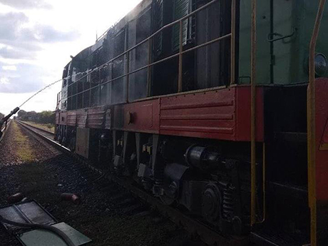 Свежие новости: В Николаевской области на железнодорожной станции горел тепловоз