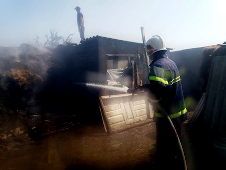 Свежие новости: Пожар в Березанском районе: сгрело хозяйственное здание