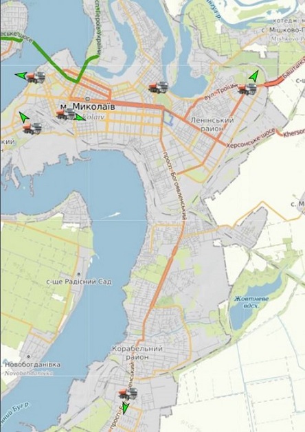 Свежие новости: Семь машин «ЭЛУ автодорог» выполняют антигололедную обработку магистралей Николаева