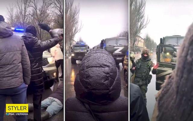 Свежие новости: В Херсоне бесстрашные люди без оружия гонят оккупантов домой