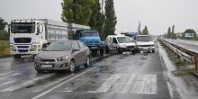 Фото новости: На трассе возле Николаева столкнулись сразу четыре автомобиля – движение затруднено Свежие новости: На трассе возле Николаева столкнулись сразу четыре автомобиля – движение затруднено