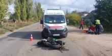 Свіжі новини: У Миколаєві зіткнулися ВАЗ і мотоцикл Kawasaki