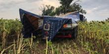 Свежие новости: Под Вознесенском грузовик слетел на поле подсолнечника