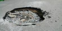 Свежие новости: В Николаеве провалился асфальт