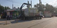 Свежие новости: В Николаеве возле рынка демонтировали 5 киосков