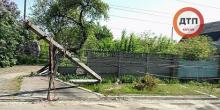 Свежие новости: Пьяный водитель под Киевом сбил столб и обесточил весь поселок