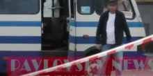 Свежие новости: Появилось видео, на котором луцкий террорист больше минуты ждёт в одиночестве у автобуса, когда его арестуют