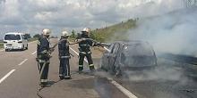 Свежие новости: На Николаевщине на трассе «Киев-Одесса» сгорел автомобиль