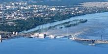Фото новости: Вода бежит широким потоком: видео с разрушенной оккупантами Каховской ГЭС Свежие новости: Вода бежит широким потоком: видео с разрушенной оккупантами Каховской ГЭС