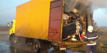 Свежие новости: В Южноукраинске загорелся грузовик во время движения