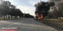 Свежие новости: В Одесской области по дороге на задержание у полицейских загорелось авто