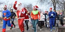 Свежие новости: В первый день нового года «мечтательные» николаевцы в шапочках Санты устроили забег на 2019 метров