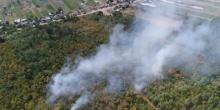Свежие новости: Появилось видео масштабного пожара леса на более 10 га земли под Вознесенском