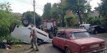 Свежие новости: Видео. В Николаеве ВАЗ перевернул на крышу авто