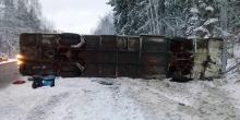 Фото новости: В России перевернулся автобус с украинцами: 14 пострадавших Свежие новости: В России перевернулся автобус с украинцами: 14 пострадавших