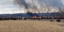 Свежие новости: В Новоодесском районе пылает камыш, занялось 3 гектар