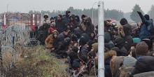 Свежие новости: На польско-белорусской границе мигранты стали на колени